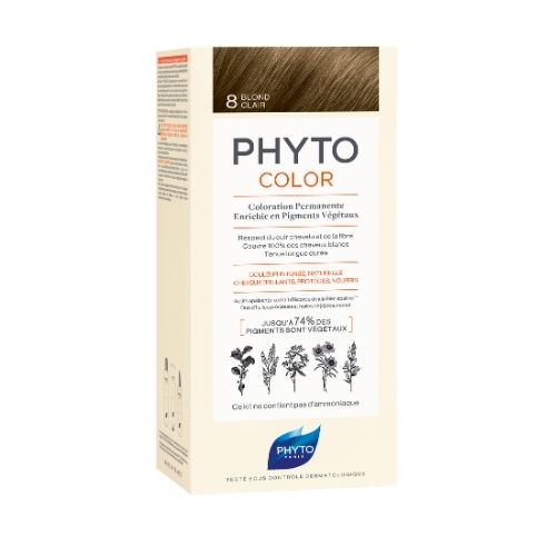 Phyto Color Permanente Haarkleuring Lichtblond 8 Kit